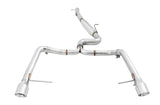 AWE Track Edition Exhaust for VW Golf Alltrack / Sportwagen 4Motion - Chrome Silver Tips (3020-32044)