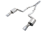 AWE Touring Edition Exhaust for 15+ Charger 6.4 / 6.2 SC - Non-Resonated - Chrome Silver Tips (3020-32056)