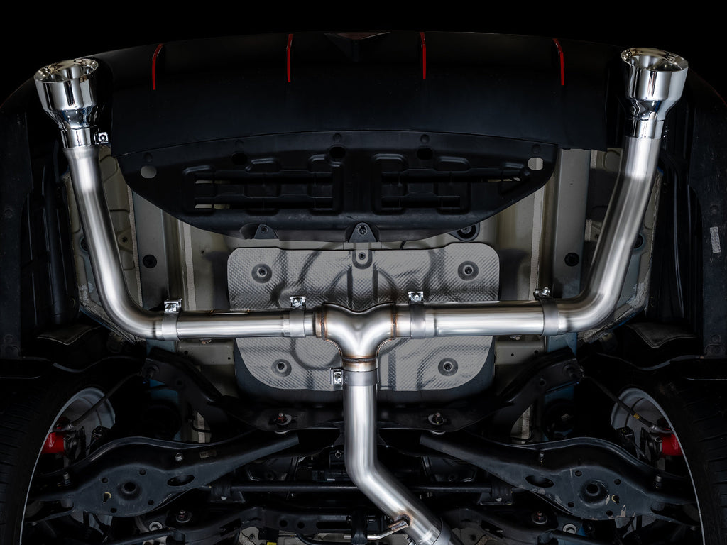 AWE Tuning Track Edition Exhaust for Elantra N - Chrome Silver Tips (3020-32237)