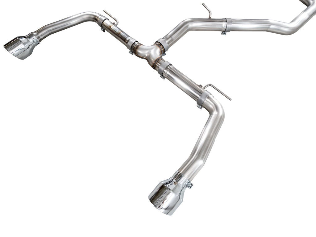 AWE Tuning Track Edition Exhaust for Elantra N - Chrome Silver Tips (3020-32237)