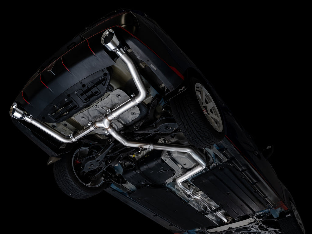 AWE Tuning Track Edition Exhaust for Elantra N - Chrome Silver Tips (3020-32237)