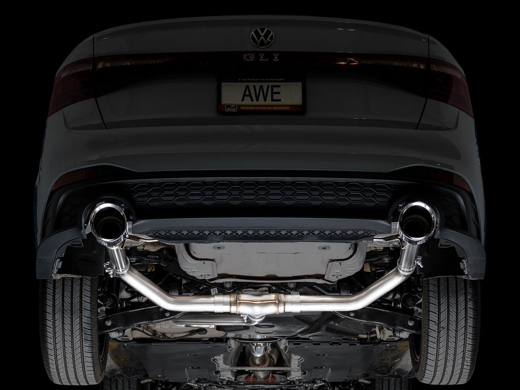 AWE Tuning Track Edition Exhaust for MK7.5 GLI - Chrome Silver Tips (3020-32275)
