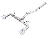 AWE Track Edition Exhaust for Subaru BRZ / Toyota GR86 / Toyota 86 / Scion FR-S - Chrome Silver Tips (3020-32279)