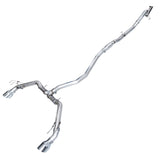 AWE Tuning Track Edition Catback Exhaust - Dual Chrome Silver Tips for 22+ Honda Civic Si/Acura Integra (3020-32331)