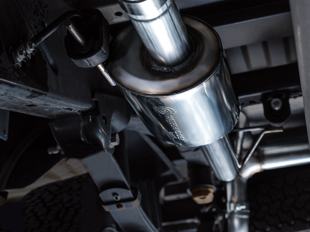 AWE Tuning 0FG Non-Resonated Catback for '21+ Ford F-150 Tremor (With Bumper Cutouts) - Chrome Silver Tips (3020-32402)