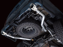 Load image into Gallery viewer, AWE Tuning 0FG Non-Resonated Catback for '21+ Ford F-150 Tremor (With Bumper Cutouts) - Chrome Silver Tips (3020-32402)