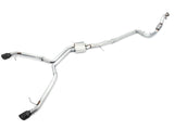 AWE Track Edition Exhaust for B9 A4, Dual Outlet - Diamond Black Tips (includes DP) (3020-33026)