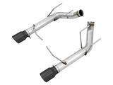 AWE Track Edition Axle-back Exhaust for the S197 Ford Mustang GT - Diamond Black Tips (3020-33044)