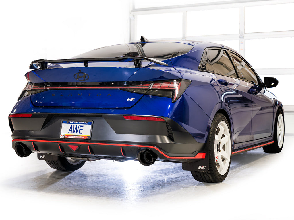 AWE Tuning Track Edition Exhaust for Elantra N - Diamond Black Tips (3020-33237)
