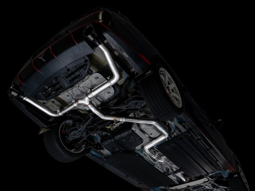 AWE Tuning Track Edition Exhaust for Elantra N - Diamond Black Tips (3020-33237)