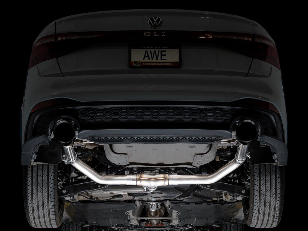 AWE Tuning Track Edition Exhaust for MK7.5 GLI - Diamond Black Tips (3020-33275)