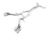 AWE Track Edition Cat-back Exhaust for Gen6 Camaro SS / ZL1 - Non-Resonated - Chrome Silver Tips (Quad Outlet) (3020-42066)