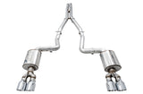 AWE Touring Edition Exhaust for 15+ Challenger 6.4 / 6.2 SC - Non-Resonated - Chrome Silver Quad Tips (3020-42074)