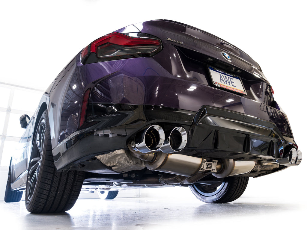 AWE Tuning 22-26 BMW M240i (G42) Track Edition Exhaust - Chrome Silver Tips (3020-42240)