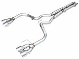 AWE Track Edition Catback Exhaust w/ Quad Chrome Silver Tips for 2024 Ford Mustang Dark Horse S650 RWD (3020-42375)