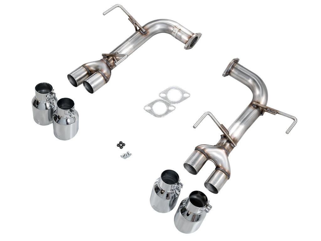 AWE Tuning Track Edition Axleback Exhaust for VB Subaru WRX - Chrome Silver Tips (3020-42424)