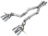 AWE Tuning Track Edition Exhaust Chrome Silver Tips for 23-24 BMW G87 M2 (3020-42487)