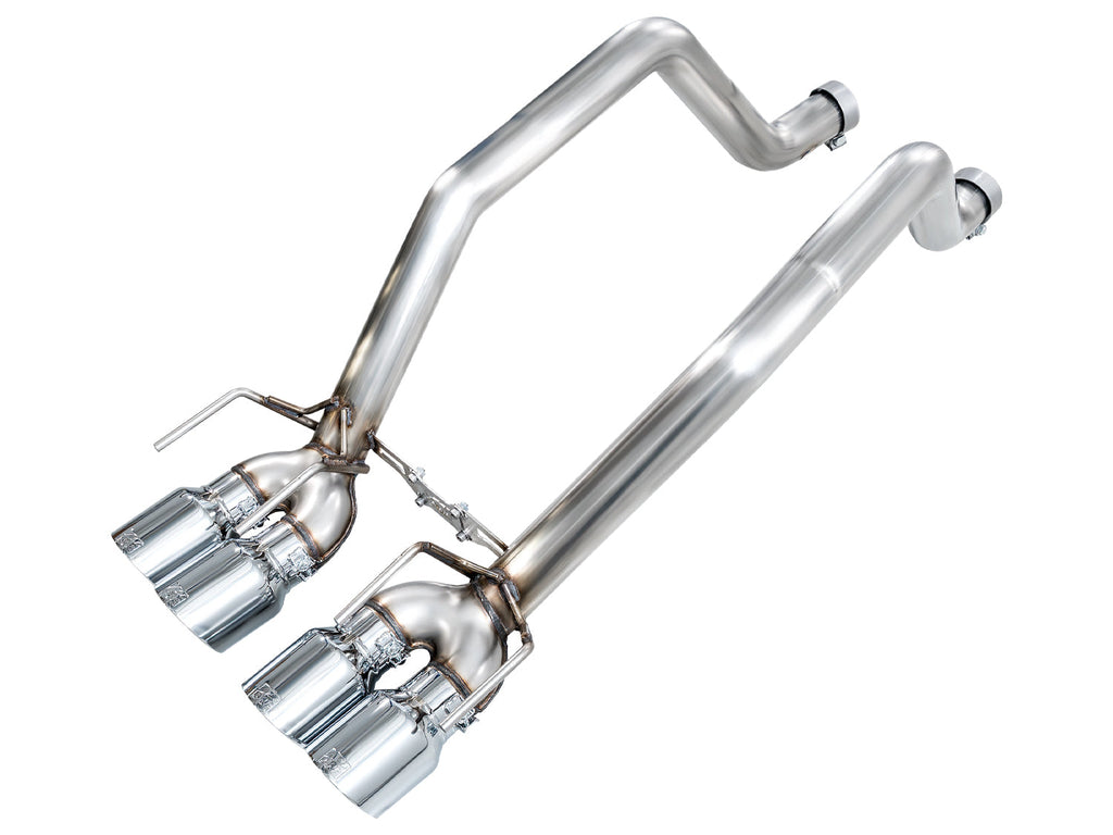 AWE Tuning Track Edition Axleback Exhaust for C6 Chevrolet Corvette Z06/ZR1 - Chrome Silver Tips (3020-42606)