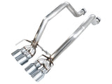 AWE Tuning Track Edition Axleback Exhaust for C6 Chevrolet Corvette Z06/ZR1 - Chrome Silver Tips (3020-42606)