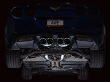 Load image into Gallery viewer, AWE Tuning Track Edition Axleback Exhaust for C6 Chevrolet Corvette Z06/ZR1 - Chrome Silver Tips (3020-42606)
