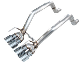 AWE Tuning Track Edition Axleback Exhaust for C6 Chevrolet Corvette 6.0L (2005-2007) and 6.2L (2008) - Chrome Silver Tips (3020-42660)