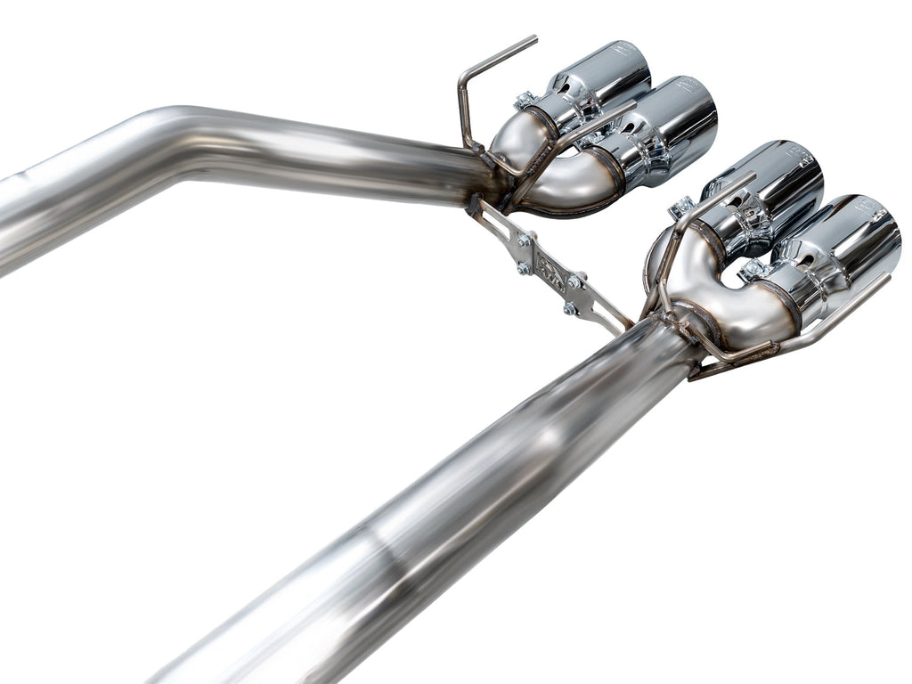 AWE Tuning Track Edition Axleback Exhaust for C6 Chevrolet Corvette 6.2L (2009-2013) - Chrome Silver Tips (3020-42662)