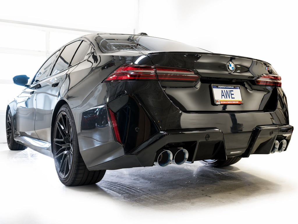 AWE Tuning Track Edition Catback Exhaust for BMW G90/G99 M5 - Chrome Silver Tips (3020-42790)