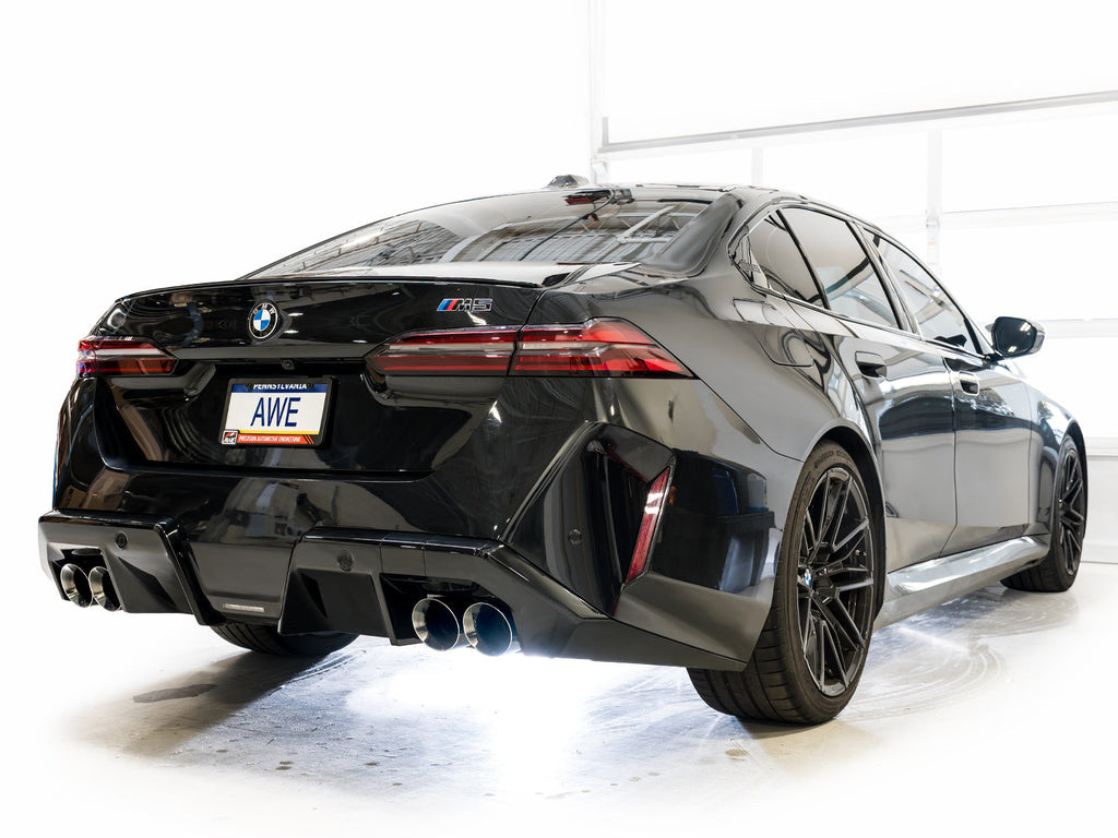 AWE Tuning Track Edition Catback Exhaust for BMW G90/G99 M5 - Chrome Silver Tips (3020-42790)