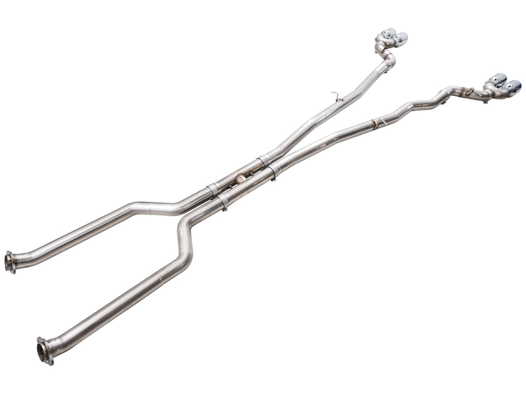AWE Tuning Track Edition Catback Exhaust for BMW G90/G99 M5 - Chrome Silver Tips (3020-42790)