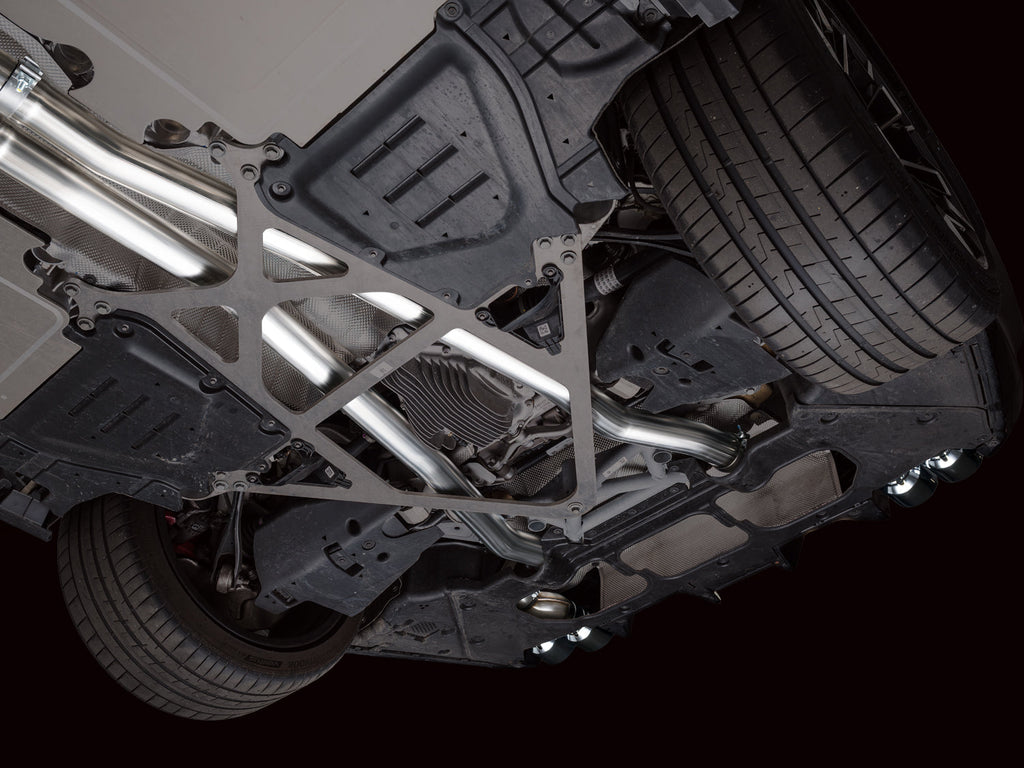 AWE Tuning Track Edition Catback Exhaust for BMW G90/G99 M5 - Chrome Silver Tips (3020-42790)