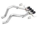 AWE Track Edition Axleback Exhaust for C7 Corvette Stingray / Z51 / Grand Sport / Z06 / ZR1 - Diamond Black Tips (includes AWE AFM valve simulators) (3020-43081)