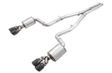 AWE Touring Edition Exhaust for 15+ Challenger 6.4 / 6.2 SC - Non-Resonated - Diamond Black Quad Tips (3020-43082)