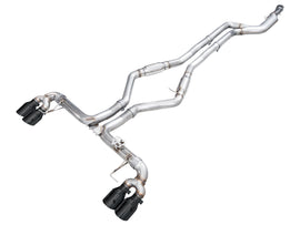 AWE Tuning 22-26 BMW M240i (G42) Track Edition Exhaust - Diamond Black Tips (3020-43240)