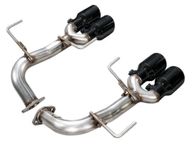 AWE Tuning Track Edition Axleback Exhaust for VB Subaru WRX - Diamond Black Tips (3020-43424)