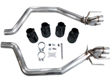 Load image into Gallery viewer, AWE Tuning Track Edition Axleback Exhaust for C6 Chevrolet Corvette Z06/ZR1 - Diamond Black Tips (3020-43606)