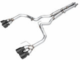 AWE Track Edition Catback Exhaust w/ Quad Diamond Black Tips for 2024 Ford Mustang GT Fastback S650 RWD (3020-43650)