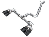 AWE MK8 Volkswagen Golf R 3in Track Edition Quad Exhaust - Diamond Black Tips (3020-43658)