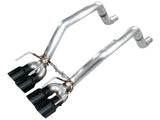 AWE Tuning Track Edition Axleback Exhaust for C6 Chevrolet Corvette 6.0L (2005-2007) and 6.2L (2008) - Diamond Black Tips (3020-43660)