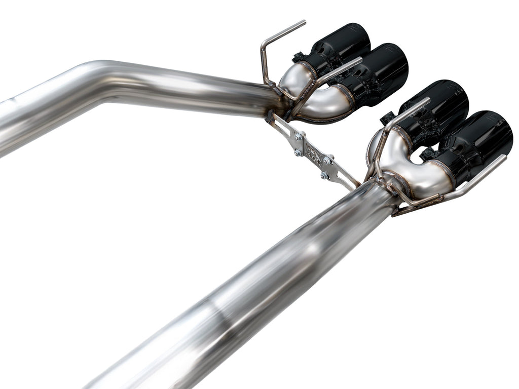 AWE Tuning Track Edition Axleback Exhaust for C6 Chevrolet Corvette 6.0L (2005-2007) and 6.2L (2008) - Diamond Black Tips (3020-43660)