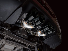 AWE Tuning Track Edition Axleback Exhaust for C6 Chevrolet Corvette 6.2L (2009-2013) - Diamond Black Tips (3020-43662)