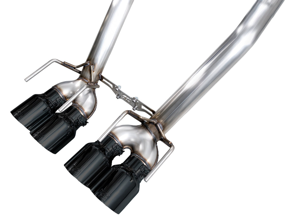 AWE Tuning Track Edition Axleback Exhaust for C6 Chevrolet Corvette 6.2L (2009-2013) - Diamond Black Tips (3020-43662)