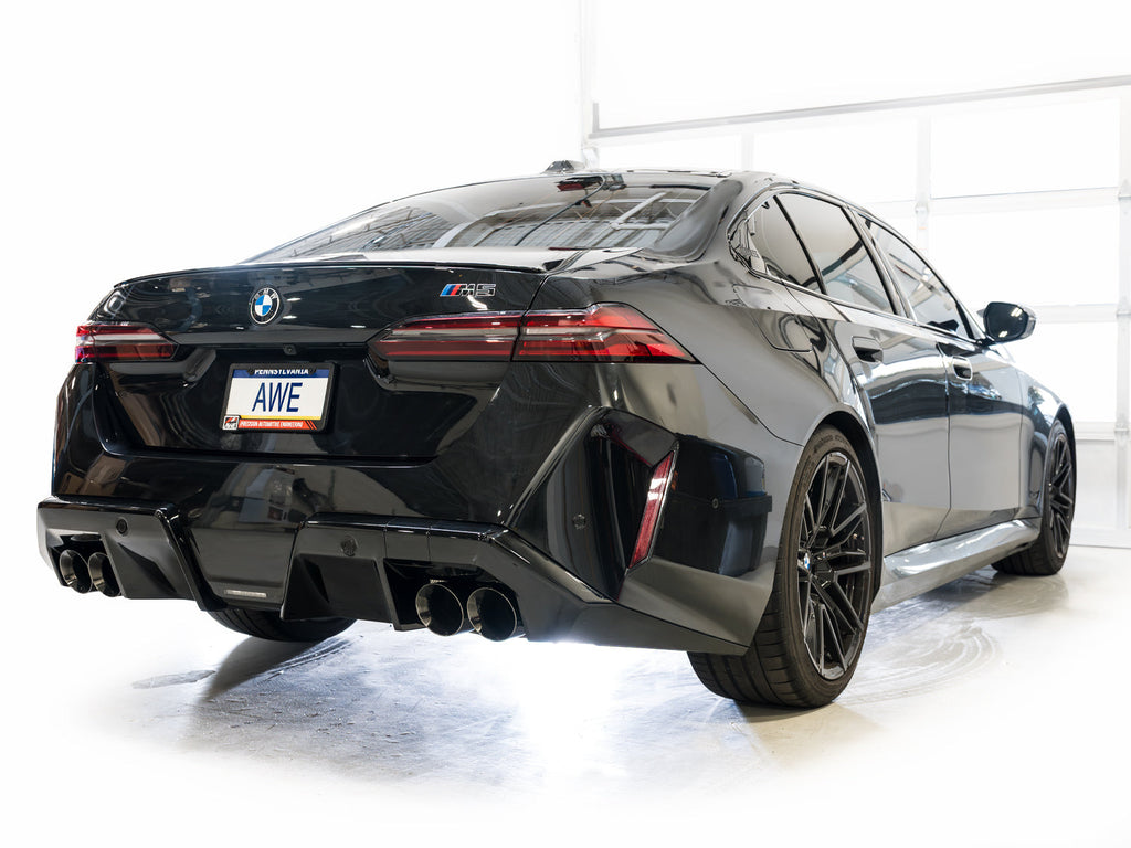AWE Tuning Track Edition Catback Exhaust for BMW G90/G99 M5 - Diamond Black Tips (3020-43790)