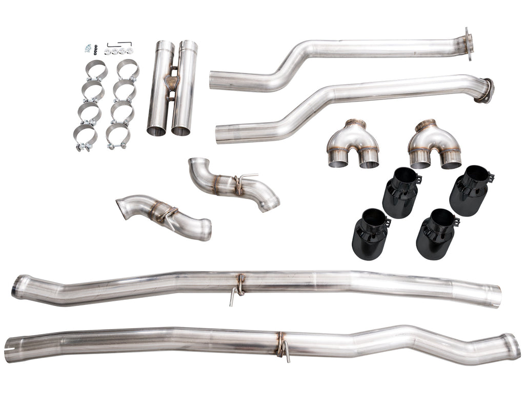 AWE Tuning Track Edition Catback Exhaust for BMW G90/G99 M5 - Diamond Black Tips (3020-43790)