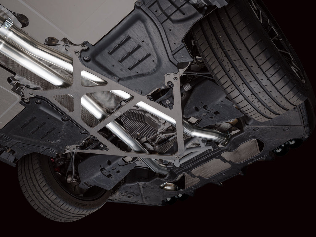 AWE Tuning Track Edition Catback Exhaust for BMW G90/G99 M5 - Diamond Black Tips (3020-43790)