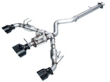 AWE Tuning Track Edition Exhaust - Diamond Black Tips for 2023+ Toyota GR Corolla (3020-53472)