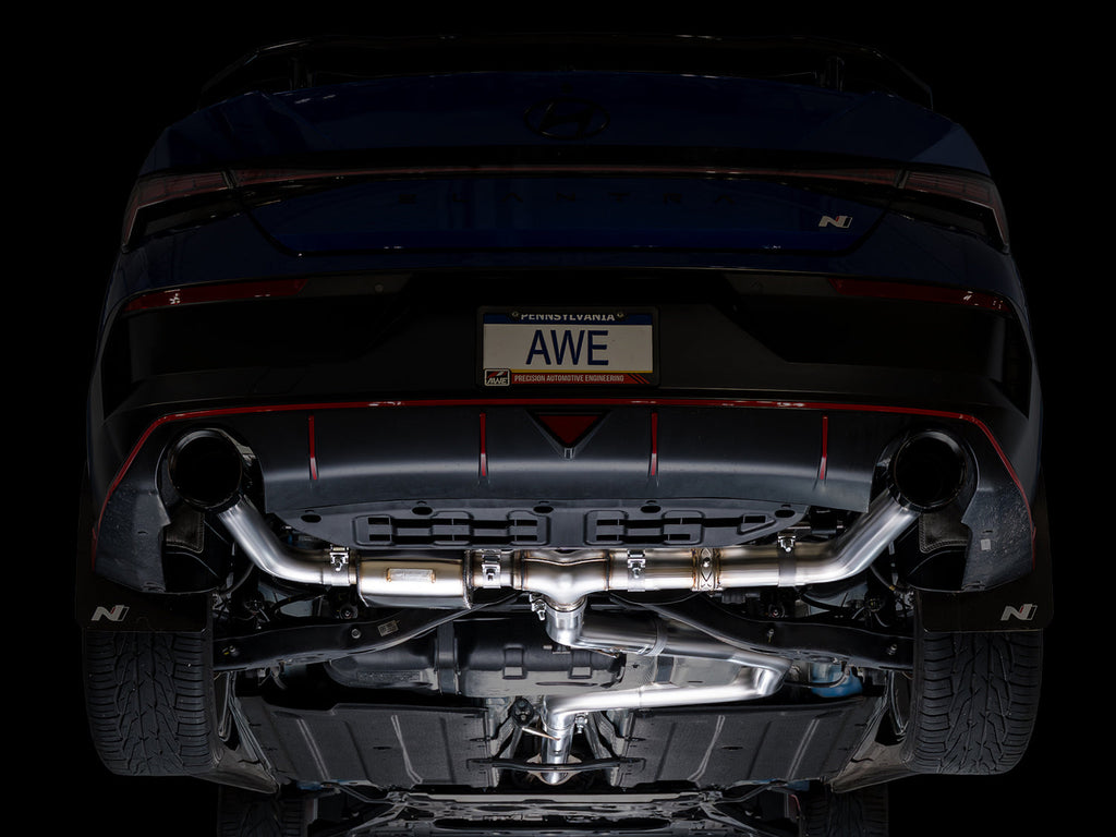 AWE Tuning SwitchPath Exhaust for Elantra N - Diamond Black Tips (3025-33237)