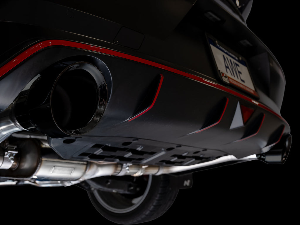 AWE Tuning SwitchPath Exhaust for Elantra N - Diamond Black Tips (3025-33237)