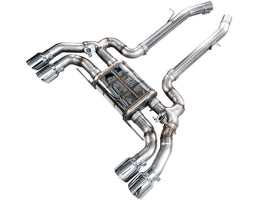 AWE Tuning Valved SwitchPath Axleback Exhaust for BMW F97 X3 M / F98 X4 M - Chrome Silver Tips (3025-42301)