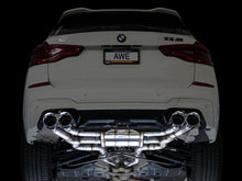 Load image into Gallery viewer, AWE Tuning Valved SwitchPath Axleback Exhaust for BMW F97 X3 M / F98 X4 M - Chrome Silver Tips (3025-42301)