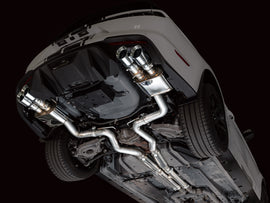 AWE Tuning SwitchPath Cat-back Exhaust for '18-'23 S550 Mustang GT - Quad Chrome Silver Tips (3025-42550)